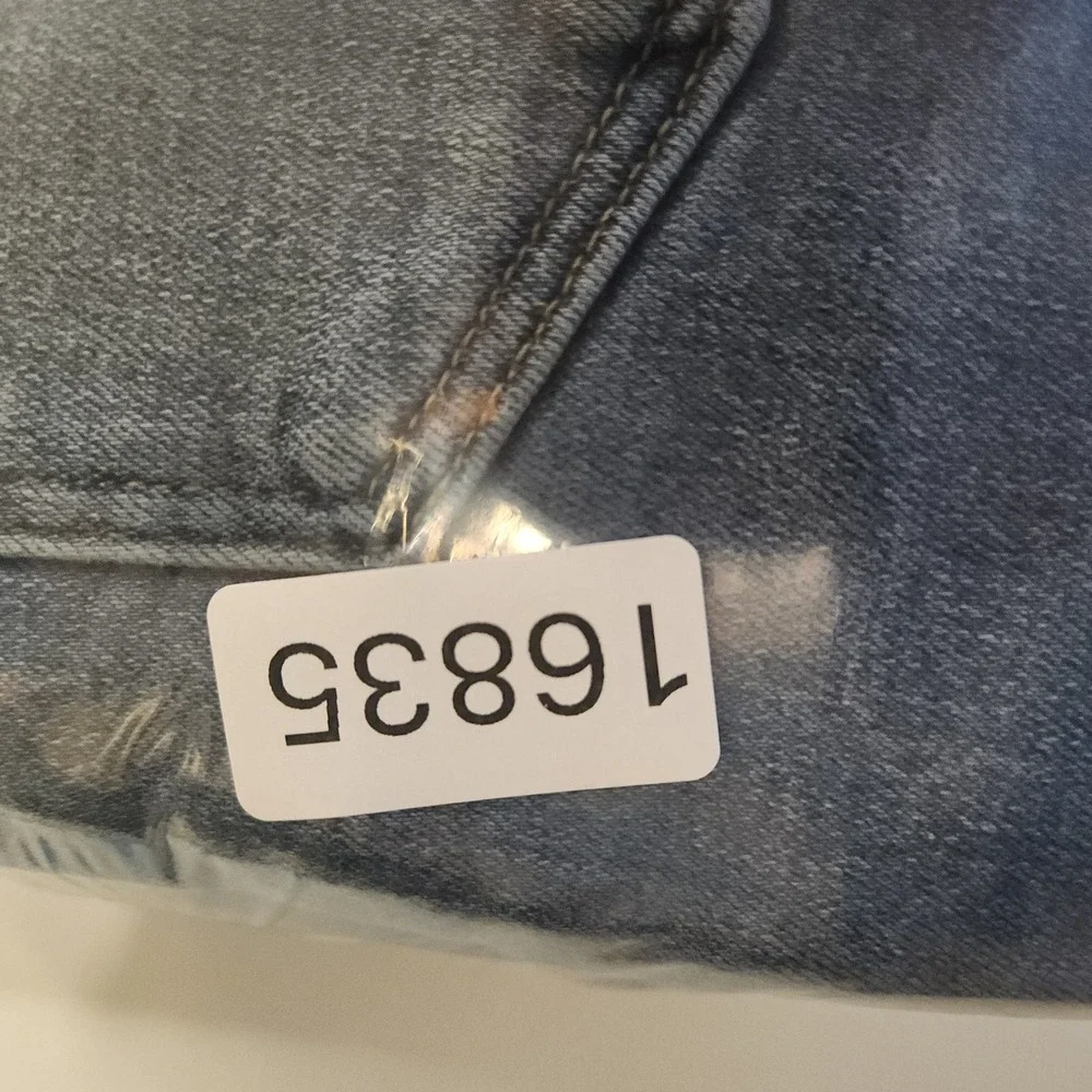 Just Black Denim Jeans Women's 31 Blue Wide-Leg Relaxed Stretch Utility Jeans - Picture 11 of 11